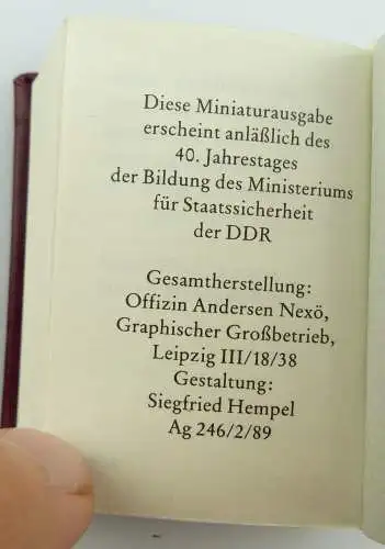 3 Minibücher: Aktivisten der 1. Stunde 1989 anläßlich 40. Jahrestag de, Buch2520