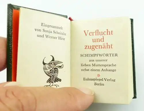 Minibuch : Verflucht und zugenäht Schimpfwörten , Eulenspiegelverlag Berlin/r684