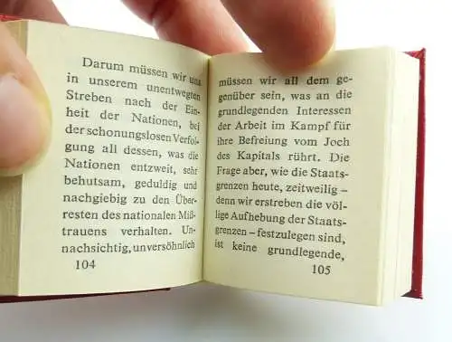 Minibuch : W.I.Lenin Zur Bildung der UdSSR  Dietz Verlag Berlin 1972 /r683