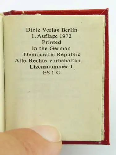 Minibuch : W.I.Lenin Zur Bildung der UdSSR  Dietz Verlag Berlin 1972 /r683