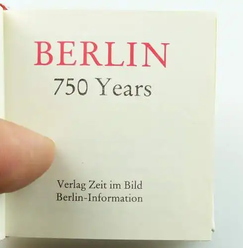 Minibuch : 750 Jahre Berlin 1987 ,  Verlag Zeit im Bild Berlin /r679