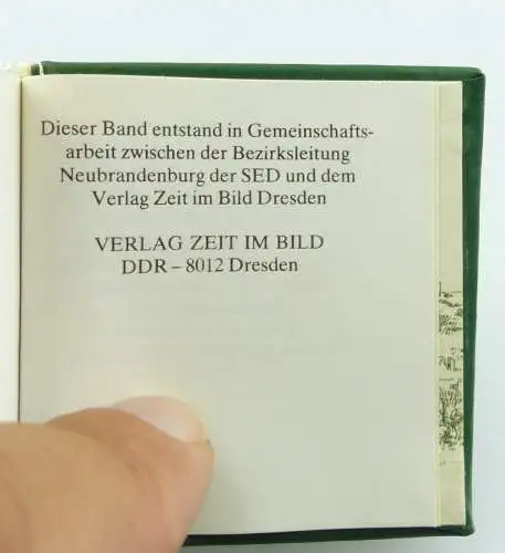 Minibuch : Bezirk Neubrandenburg , Verlag Zeit im Bild Dresden 198 /r676