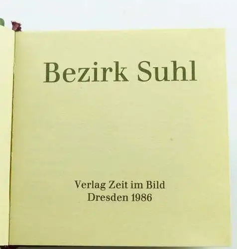 Minibuch : Bezirk Suhl , Verlag Zeit im Bild Dresden 1986 /r673