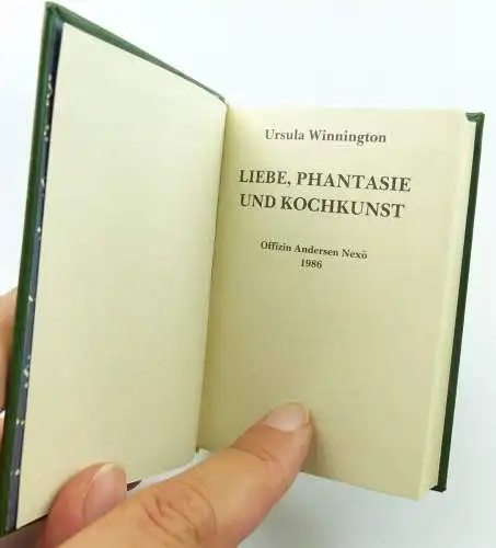 Minibuch : Liebe Phanatsie und Kochkunst, Berliner Verlag 1986 /r663