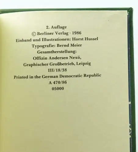 Minibuch : Liebe Phanatsie und Kochkunst, Berliner Verlag 1986 /r663