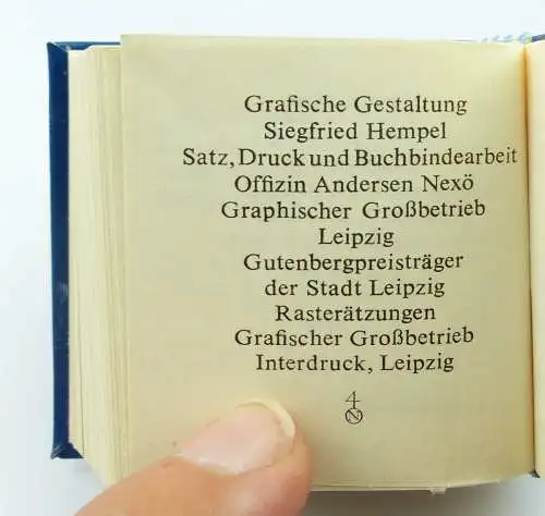 Minibuch : FDJ An der Seite der Genossen,Graphischer Großbetrieb Leipzig79 /r606