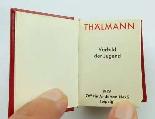 Minibuch : Ernst Thälmann, Vorbild der Jugend von 1976 /r604