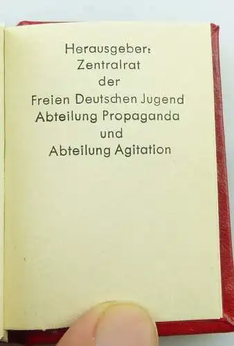 Minibuch : Ernst Thälmann, Vorbild der Jugend von 1976 /r604