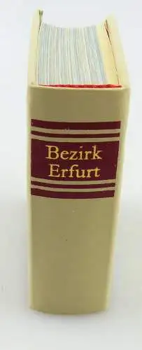 Minibuch : Bezirk Erfurt, Verlag Zeit im Bild Dresden 1986  / r615