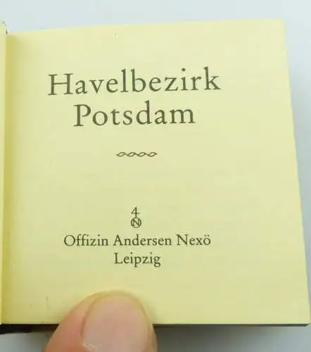 Minibuch : Havelbezirk Potsdam , Graphischer Großbetrieb Leipzig 1985 /r612