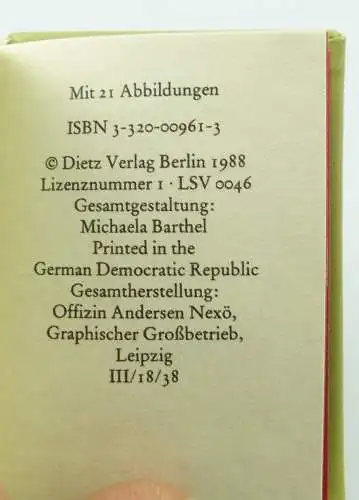 Minibuch : Zur Geschichte des Bundes der Kommunisten Dietz Berlin 1988 /r628