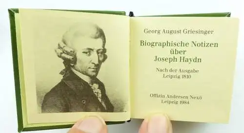 Minibuch : Joseph Haydn , Graphischer Großbetrieb Leipzig 1984 /r622