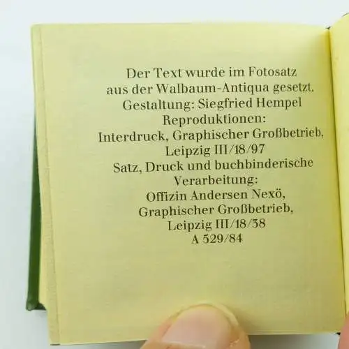 Minibuch : Joseph Haydn , Graphischer Großbetrieb Leipzig 1984 /r622