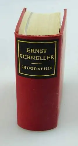 Minibuch : Ernst Schneller Biographie, Dietz Verlag Berlin 1981 /r636