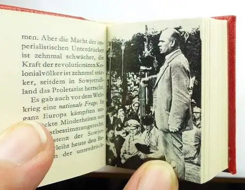 Minibuch : Ernst Thälmann Geschichte und Politik, Dietz Verlag Berlin 1979 /r630