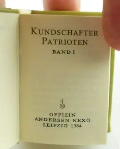 2 Minibücher : Kundschafter Patrioten Graphischer Großbetrieb Leipzig 1984 /r650