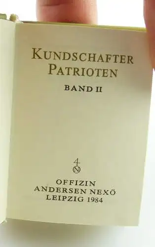 2 Minibücher : Kundschafter Patrioten Graphischer Großbetrieb Leipzig 1984 /r650