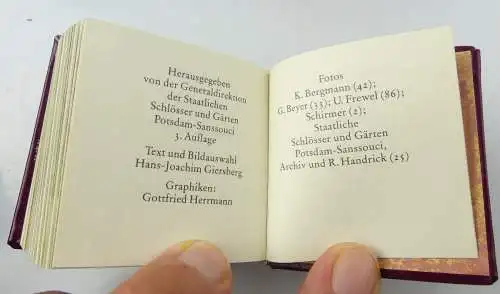 Minibuch : Sanssouci, Generaldirektion der Staatlichen Schlösser und Gärten/r551