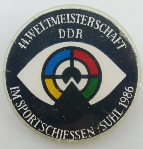 GST Abzeichen: 44. Weltmeisterschaft im Sportschiessen Suhl 1986 DDR, GST023