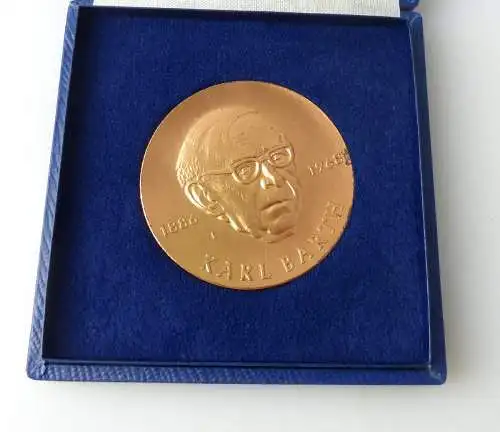 Medaille : Karl Barth 1886-1968 , Befreit zum Dienst an der Welt  im Etui/ r 226