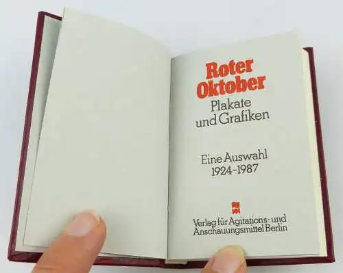 Minibuch : Roter Oktober, Plakate und Grafike,Verlag für Agitation Berlin /r167