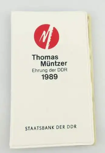 3 Medaillen : Thomas Müntzer Ehrung der DDR 1989 Staatsbank der DDR / r087