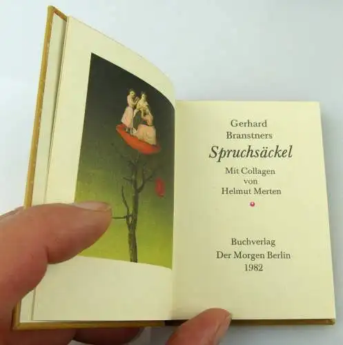 Minibuch: Branstners Spruchsäckel, Verlag der Morgen Berlin 1982/ r045