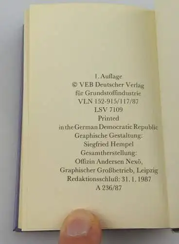 Minibuch Leipziger Anekoten aus Kultur und Wissenschaft 1987 r024