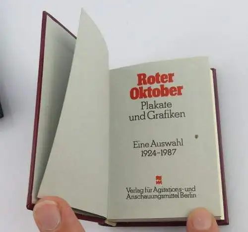 Minibuch Roter Oktober Plakate und Grafiken eine Auswahl Verlag Berlin r014