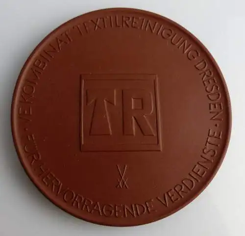 Meissen Medaille VE Kombinat Textilreinigung Dresden Für hervorragen Orden2206