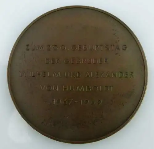 Bronze Medaille: Humboldt Universität zu Berlin, Zum 200. Geburtstag , Orden2188