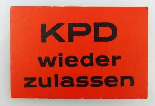 Abzeichen Pappabzeichen KPD wieder zulassen Orden2120