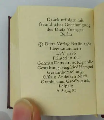 Minibuch: Walter Ulbricht, Gegen Imperialismus und Krieg 1981 Offizin, Buch1642