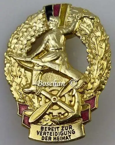 DDR GST Mehrkampfabzeichen von ca. 1960 in Gold 3. Variante (GST0382c)