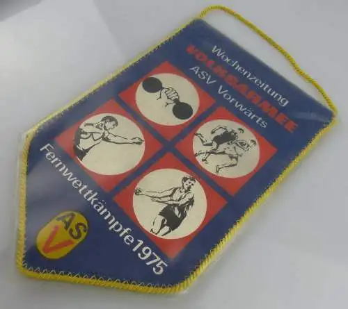 Wimpel Wochenzeitung Volksarmee ASV Vorwärts Fernwettkämpfe 1975 Orden1931