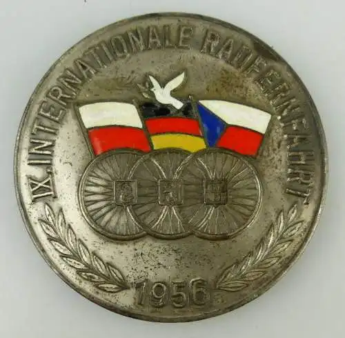 Medaille: IX. Internationale Radfernfahrt 1956 II. Deutsches Turn- & , Orden1799