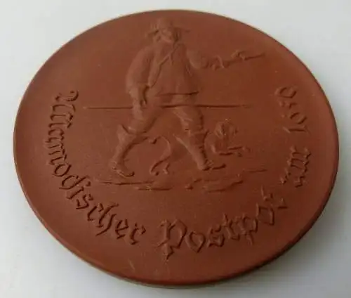 Meissen Medaille: Ullamodischer Postpot um 1650, Postmuseum der DDR, Orden1502