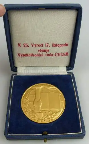 Medaille: Studentenaktion Prag 17.Xi.1939, goldfarben, Orden1345