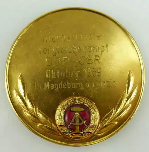 Medaille Dt. Boxverband 1959 Int. Vergleichkampf DDR-CSR Magdeburg L, Orden1324