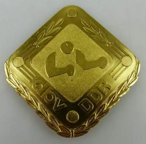 Ehrenplakette: DBV abv DDR Boxen, goldfarben, Orden1307