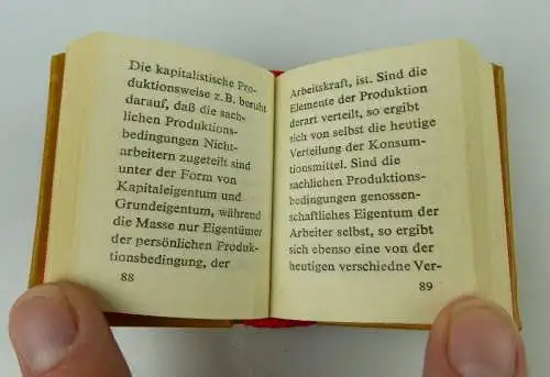 Minibuch: Kritik des Gothaer Programmentwurfs 1875 überreicht 4. Auflage bu0991