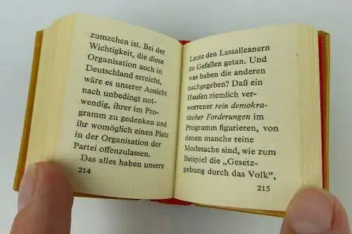 Minibuch: Kritik des Gothaer Programmentwurfs 1875 überreicht 4. Auflage bu0991