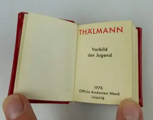 Minibuch: Jugendbildnis Ernst Thälmanns Johannes R. Becher bu0990