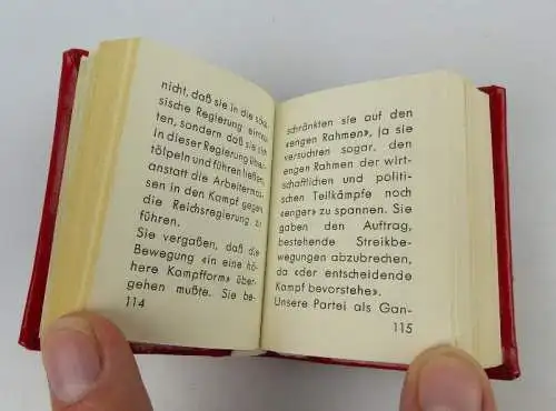 Minibuch: Jugendbildnis Ernst Thälmanns Johannes R. Becher bu0990