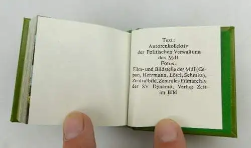 Minibuch: Die Volkspolizei Offizin Andersen Nexö Leipzig 1979 bu0965