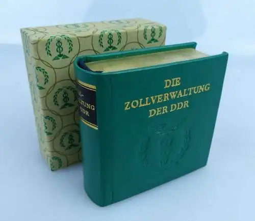 Minibuch Zollverwaltung der DDR mit Vollgoldschnitt bu0959