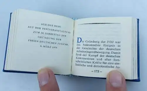 Minibuch: An der Seite der Genossen FDJ überreicht vom Zentralrat FDJ bu0958