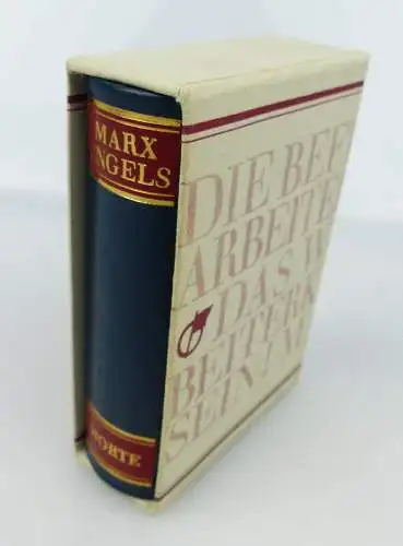 Minibuch: Marx Engels Worte Dietz Verlag Berlin Jutta Nesler bu0925