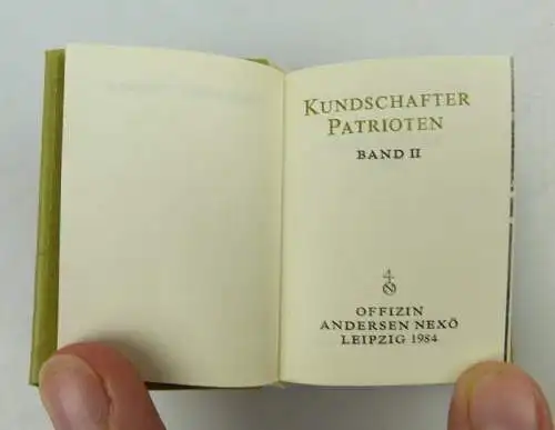 Minibuch: Kundschafter Patrioten Offizin Andersen Nexö bu0917