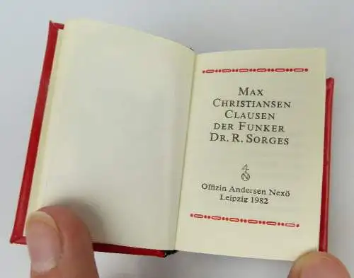 Minibuch: Max Christiansen Clausen der Funker Dr. Richard Sorges bu0901